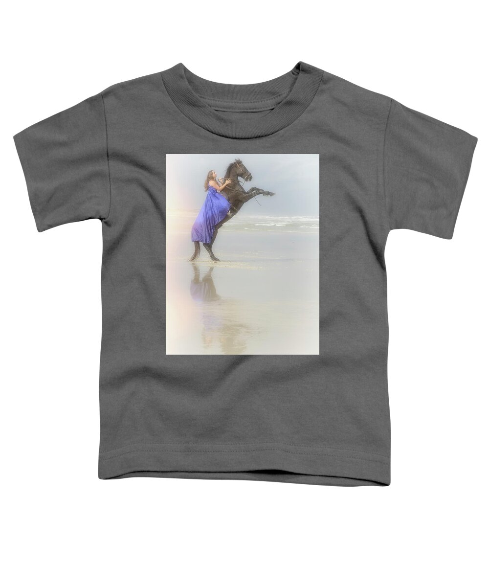 Horse Toddler T-Shirt featuring the photograph Grace and Power by M Kathleen Warren