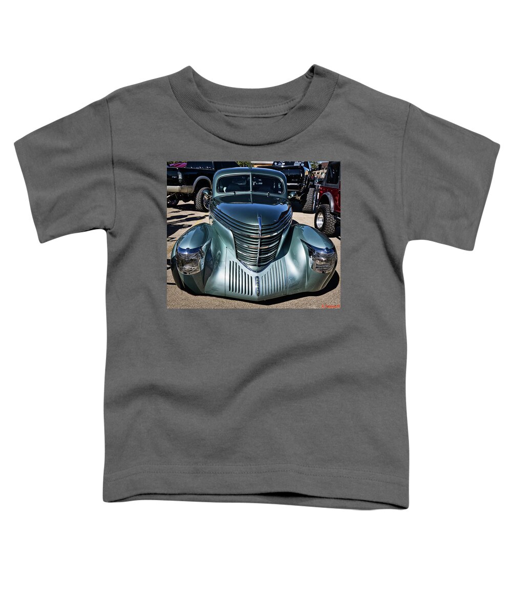 Automobile Toddler T-Shirt featuring the photograph Graham 1939 Series 97 Supercharged Shark Nose Sedan #1 by Rene Vasquez