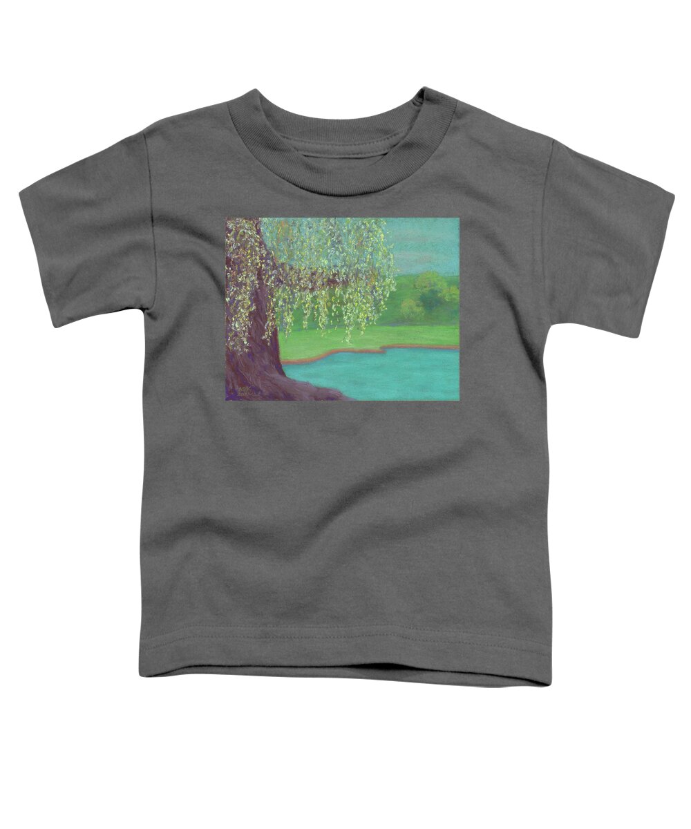 Willow Tree Toddler T-Shirt featuring the pastel Grandmother Willow by Anne Katzeff