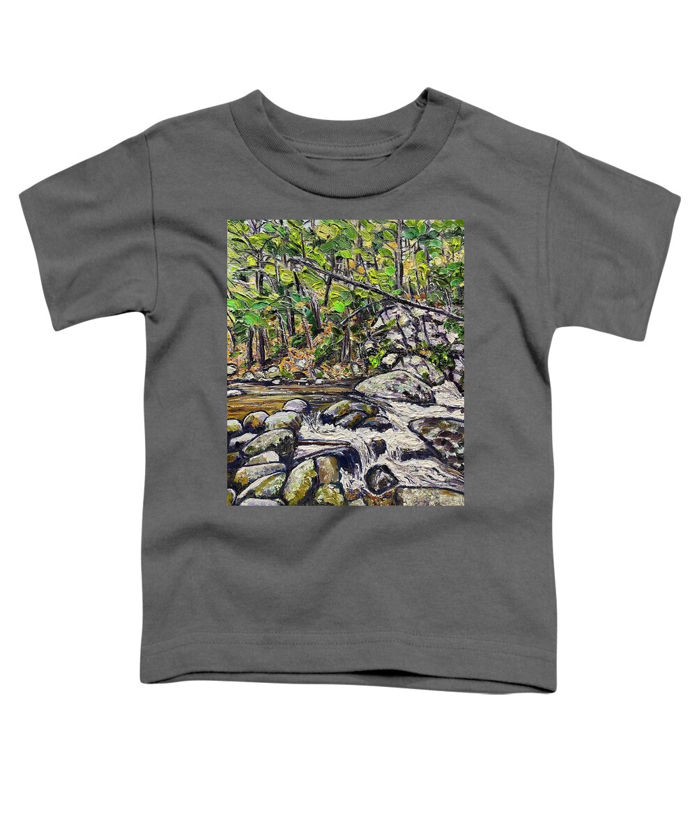 New England Toddler T-Shirt featuring the painting Granville Gorge by Richard Nowak