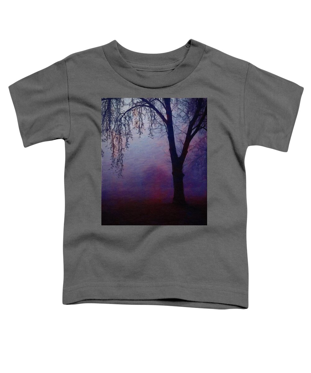 Twilight Toddler T-Shirt featuring the digital art Heavenly shades by Chris Armytage
