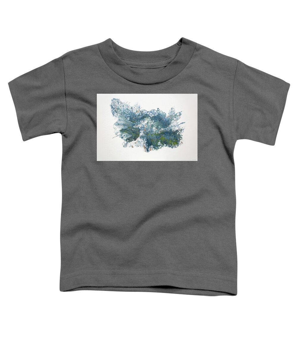 Blue Toddler T-Shirt featuring the painting Heaven's Gravity by Katrina Nixon