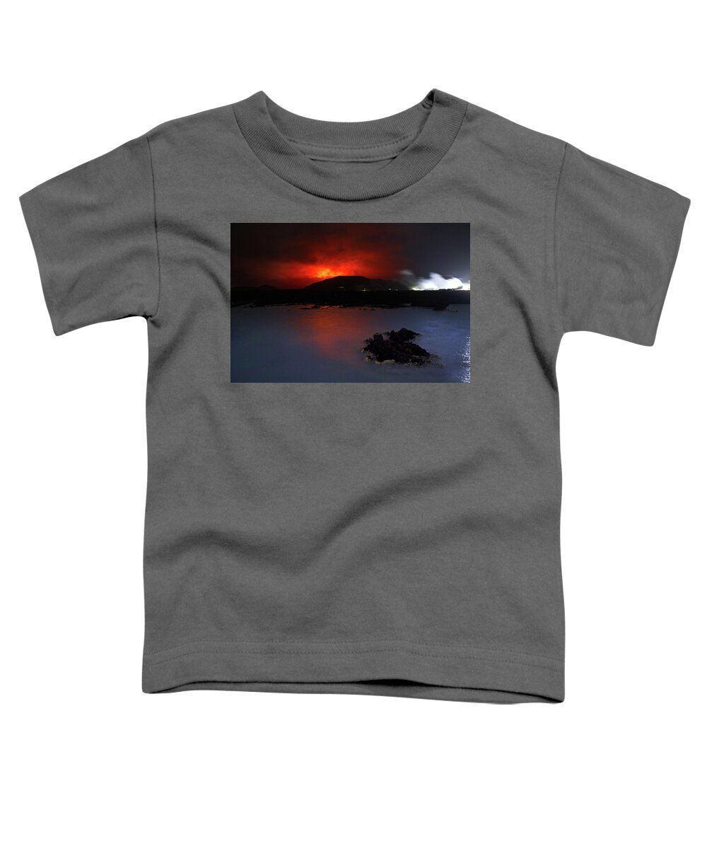 Volcano Toddler T-Shirt featuring the photograph Hell and high water #1 by Christopher Mathews