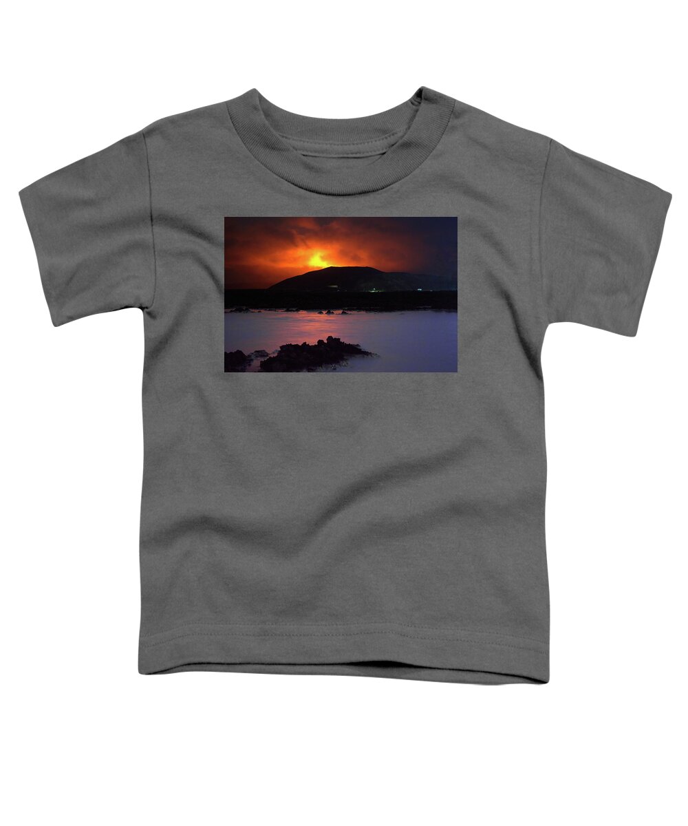 Volcano Toddler T-Shirt featuring the photograph Hell and high water #2 by Christopher Mathews