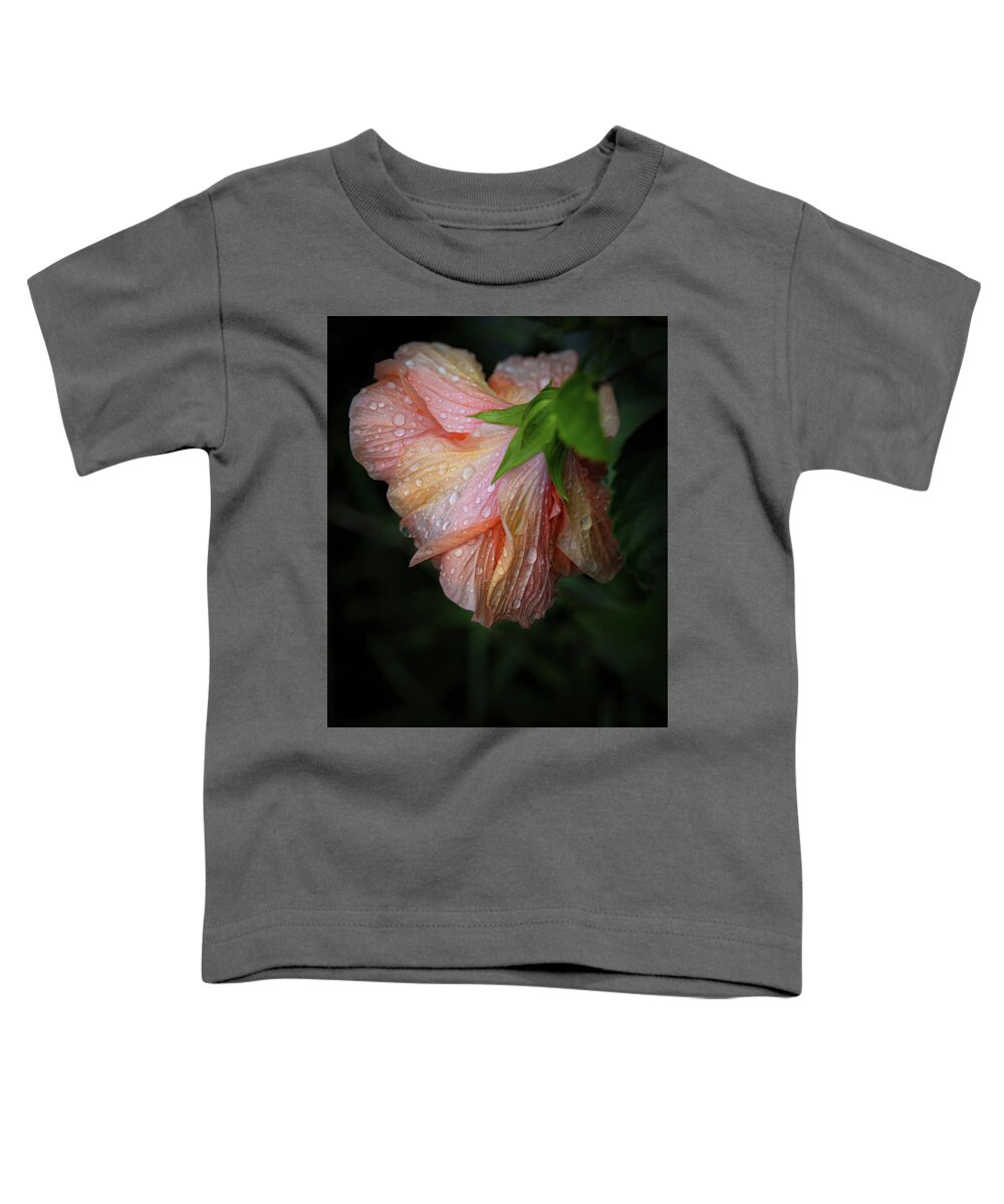 Bloom Toddler T-Shirt featuring the photograph Hibiscus After Rain by M Kathleen Warren