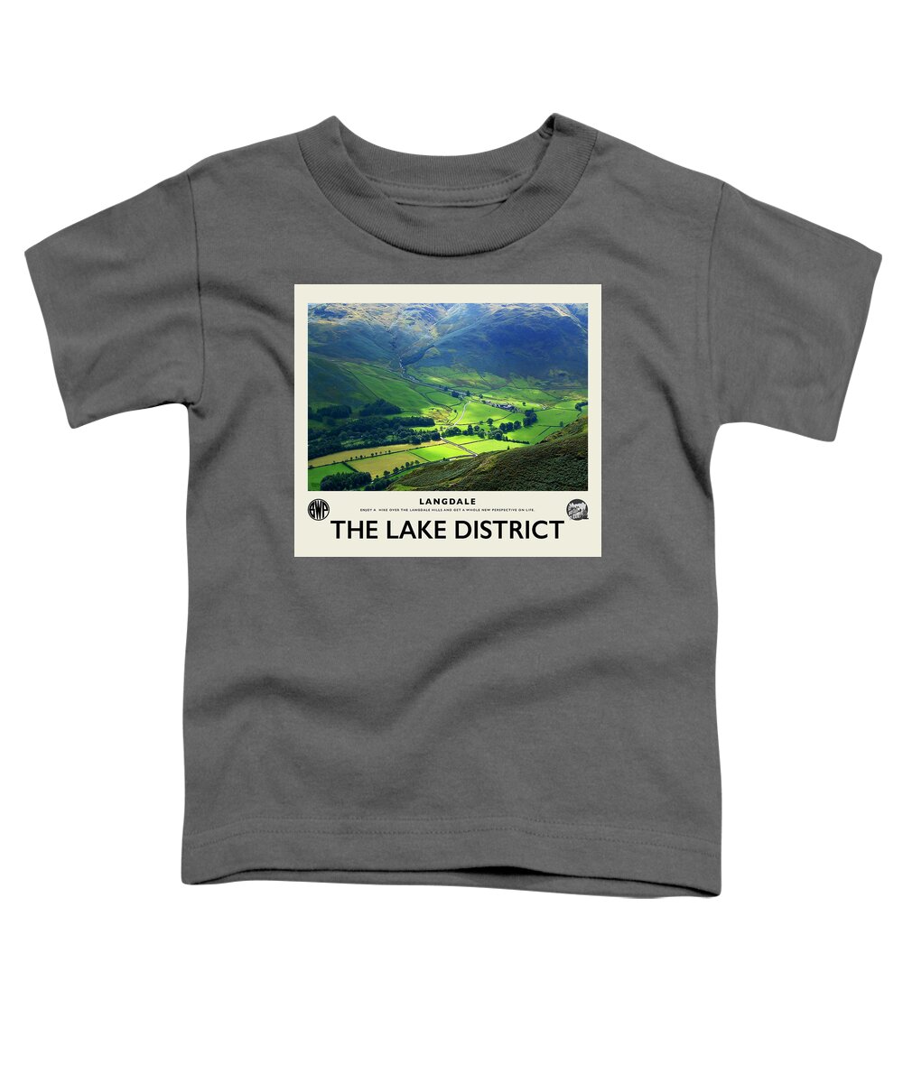 Lake District Toddler T-Shirt featuring the photograph Hike Langdale Cream Railway Poster by Brian Watt