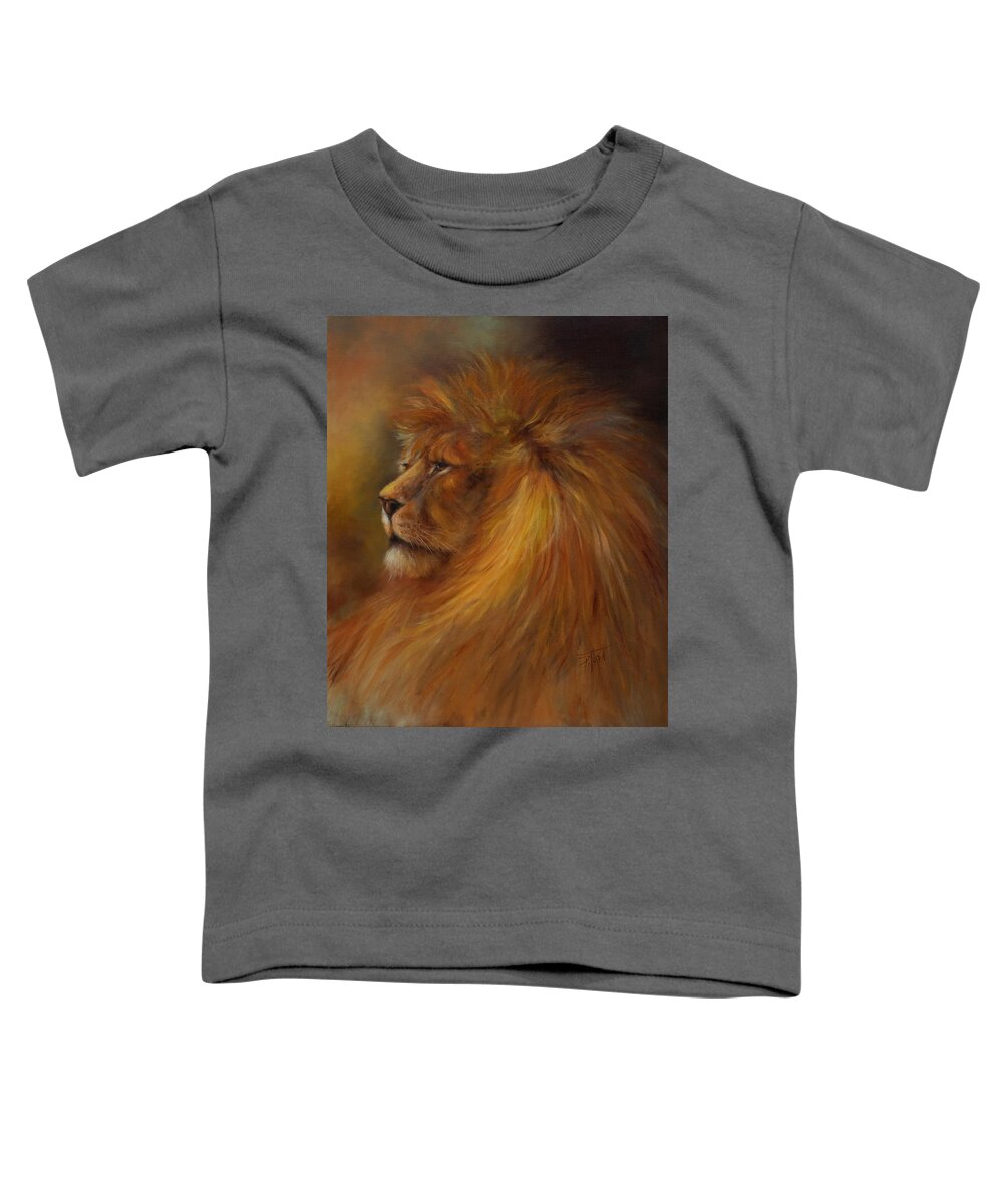 Waiting Room Décor Toddler T-Shirt featuring the painting His Majesty by Lynne Pittard