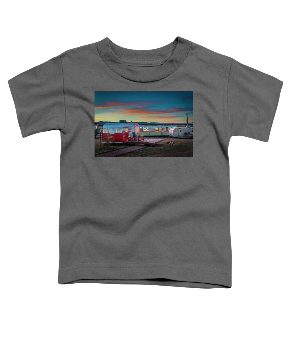 © 2020 Lou Novick All Rights Reversed Toddler T-Shirt featuring the photograph Home for the Holidays by Lou Novick