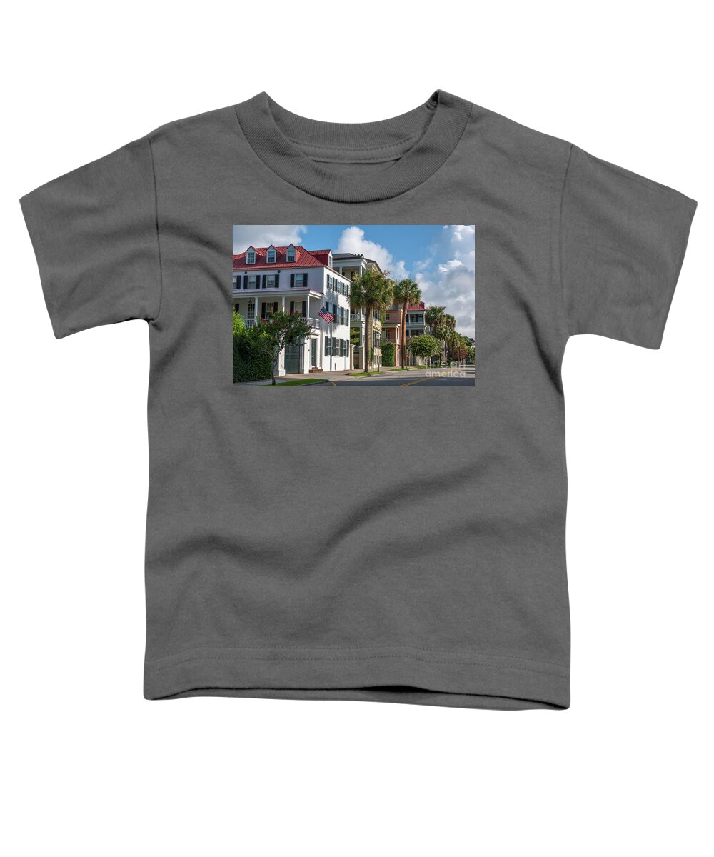 East Bay Street Toddler T-Shirt featuring the photograph Homes of Charleston - East Bay Street by Dale Powell