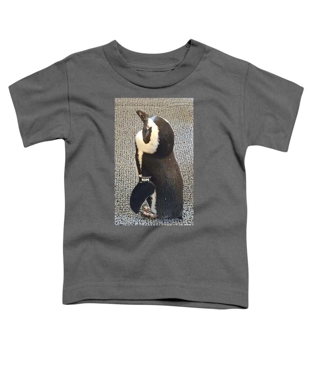 Penguin Toddler T-Shirt featuring the photograph Hope by Elena Pratt