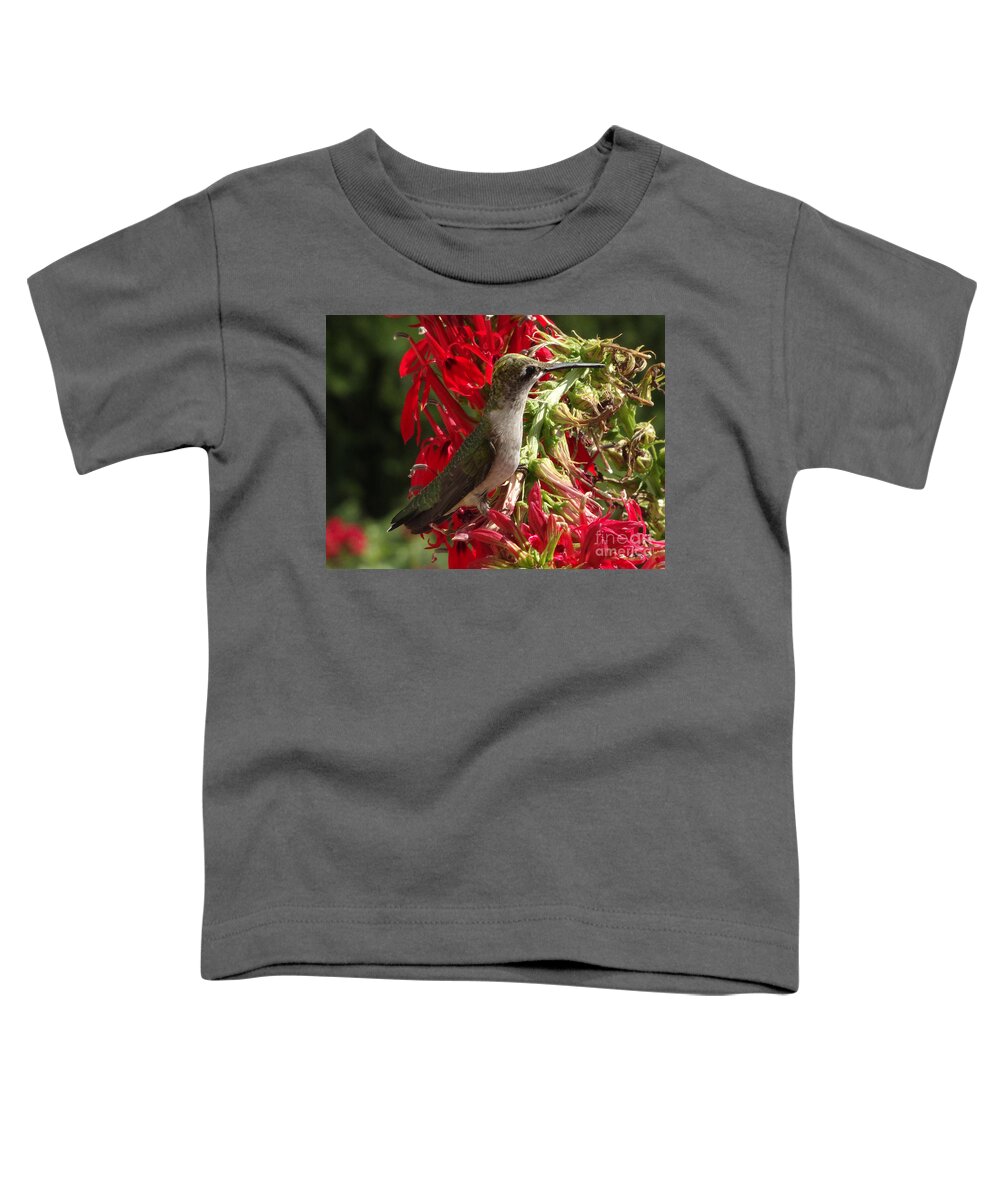 Copyright 2022 By Christopher Plummer Toddler T-Shirt featuring the photograph Hummers Day 2-09 by Christopher Plummer