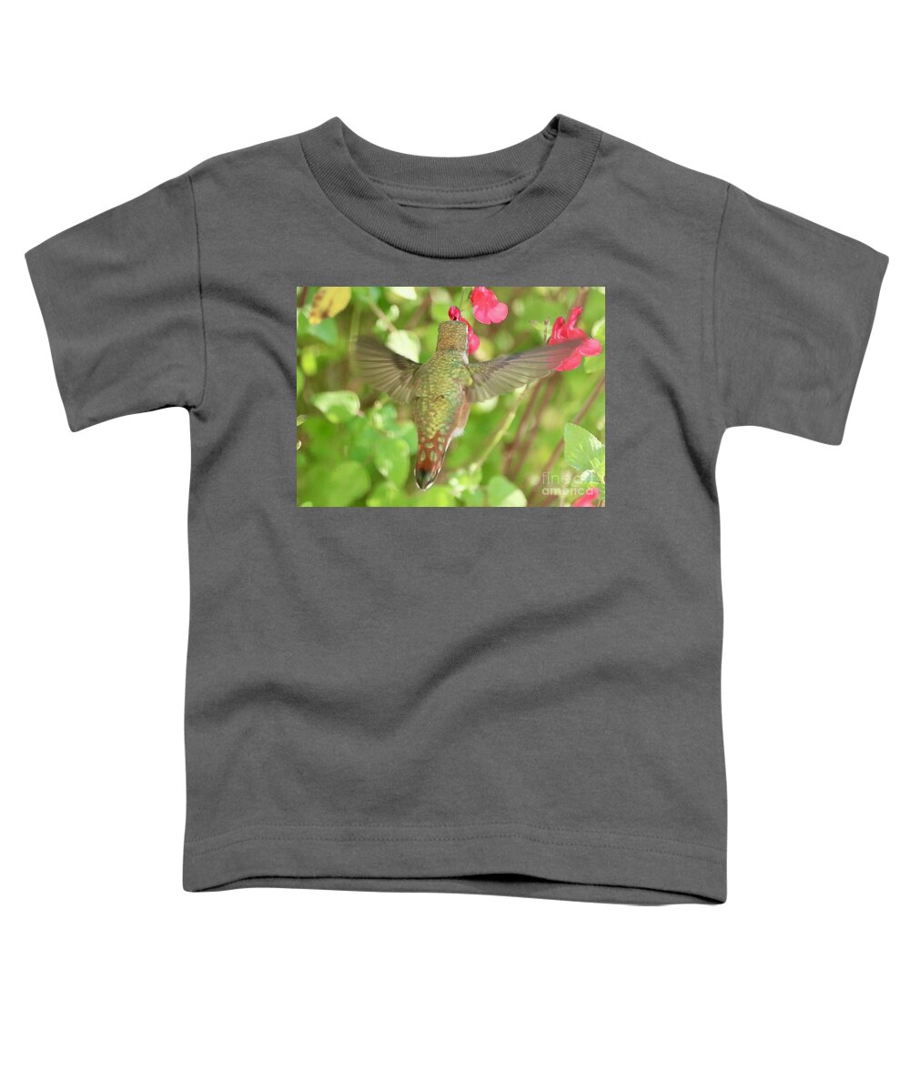 Camouflage Toddler T-Shirt featuring the photograph Hummingbird Camouflage by Carol Groenen