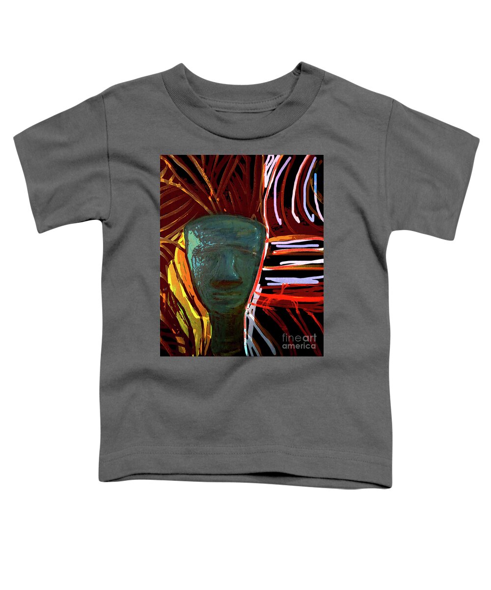 Acrylic Toddler T-Shirt featuring the painting Hypnotic Secret by Alexandra Vusir