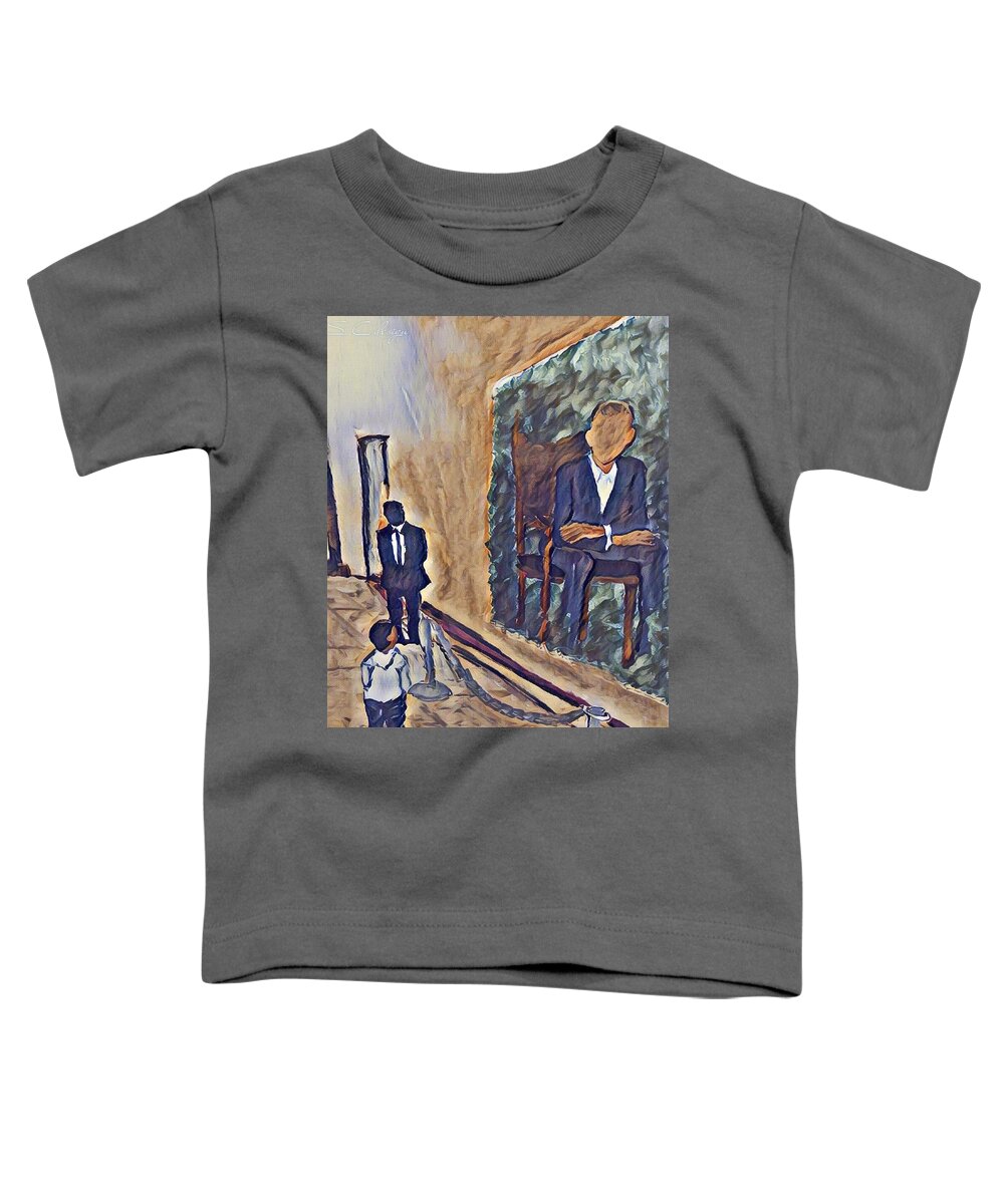  Toddler T-Shirt featuring the painting I Can by Angie ONeal