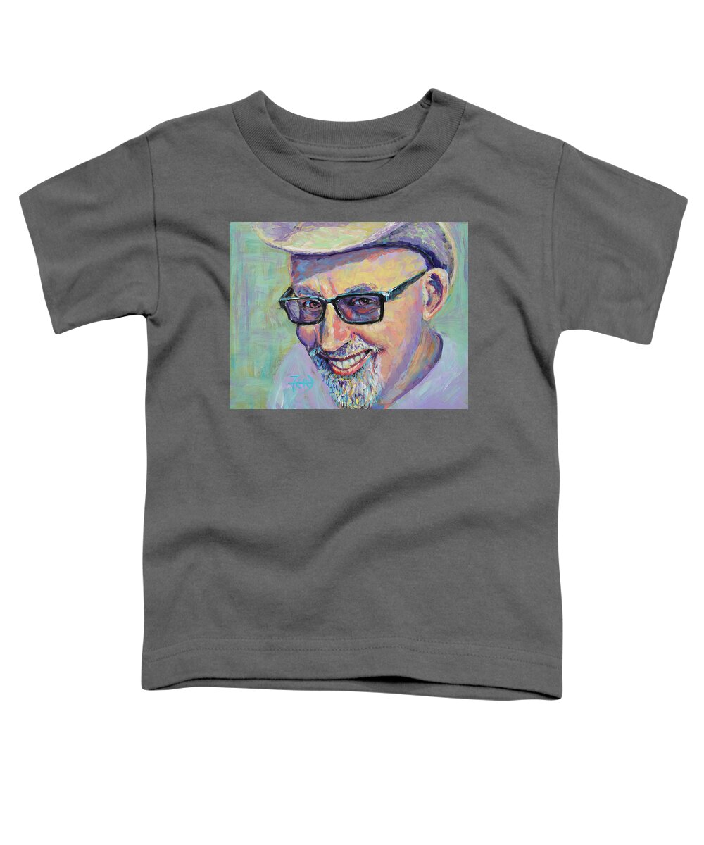 Art Toddler T-Shirt featuring the painting I Never Have Any Fun at All by Robert FERD Frank