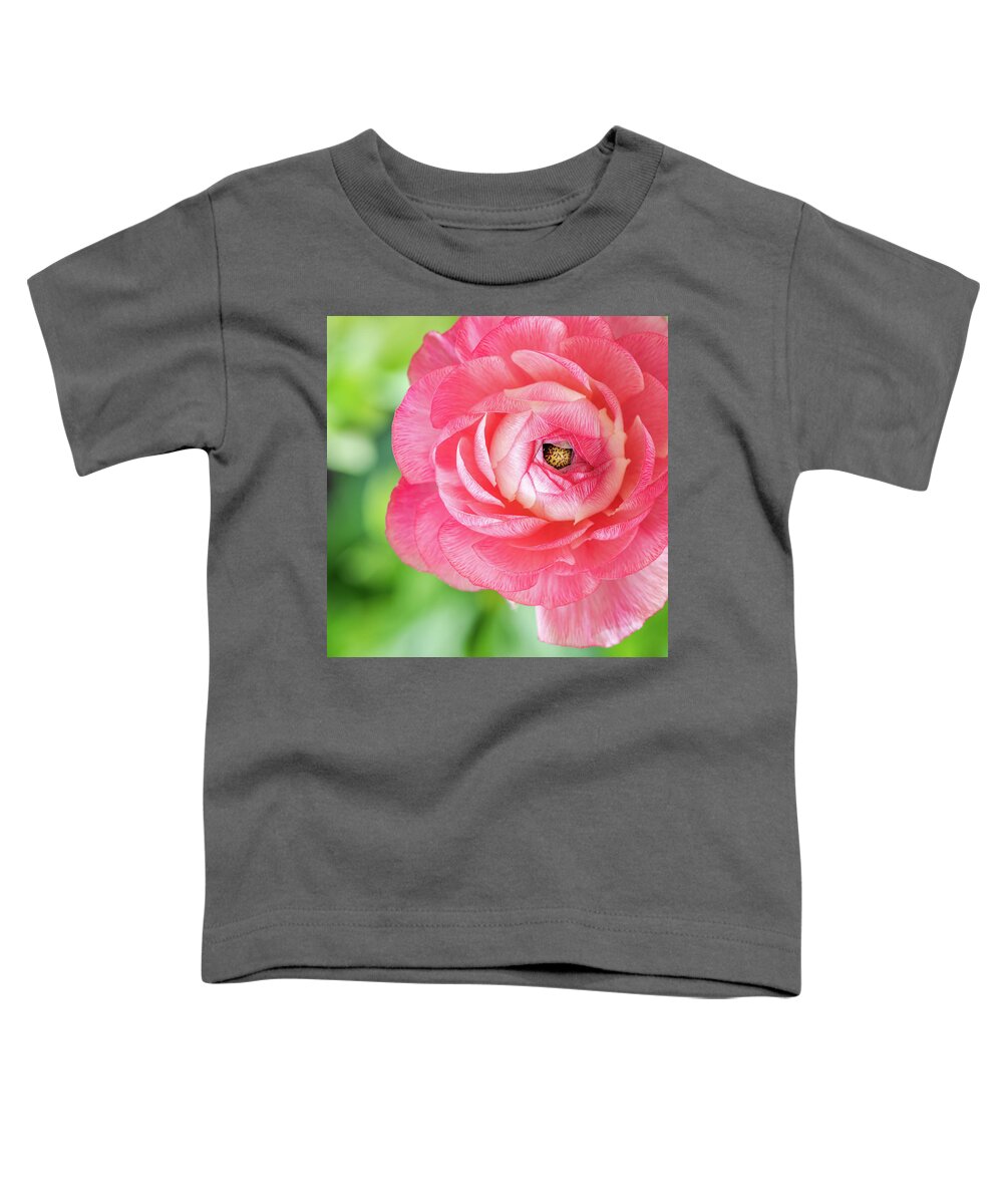 Ranunculus Toddler T-Shirt featuring the photograph I See You by Elvira Peretsman