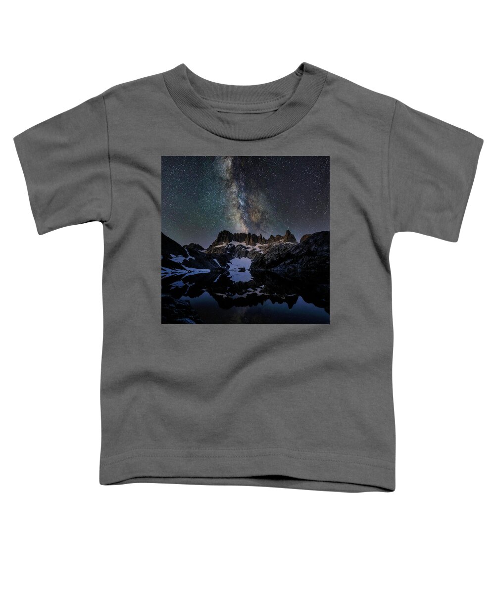 Landscape Toddler T-Shirt featuring the photograph Iceberg Lake Night Sky by Romeo Victor