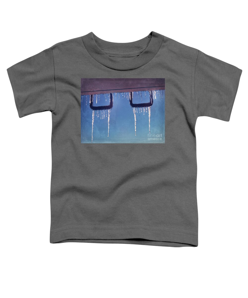 Seasons Toddler T-Shirt featuring the photograph Icicles by Phil Perkins