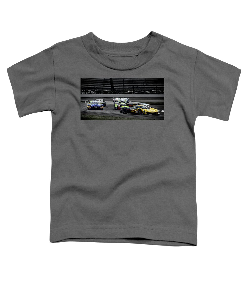  Toddler T-Shirt featuring the photograph IMSA Crowd by Josh Williams