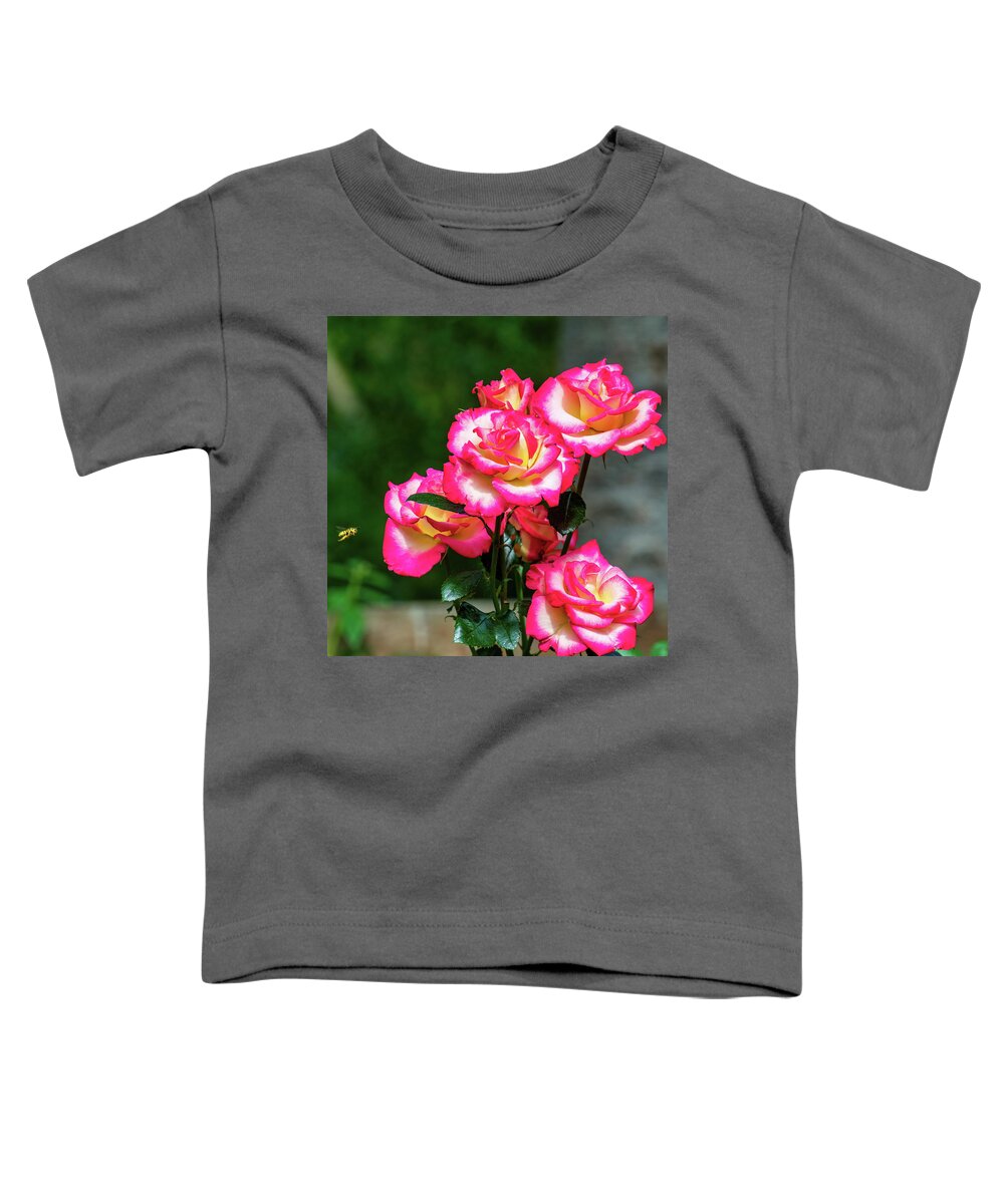 Rose Toddler T-Shirt featuring the photograph Incoming by Phyllis McDaniel