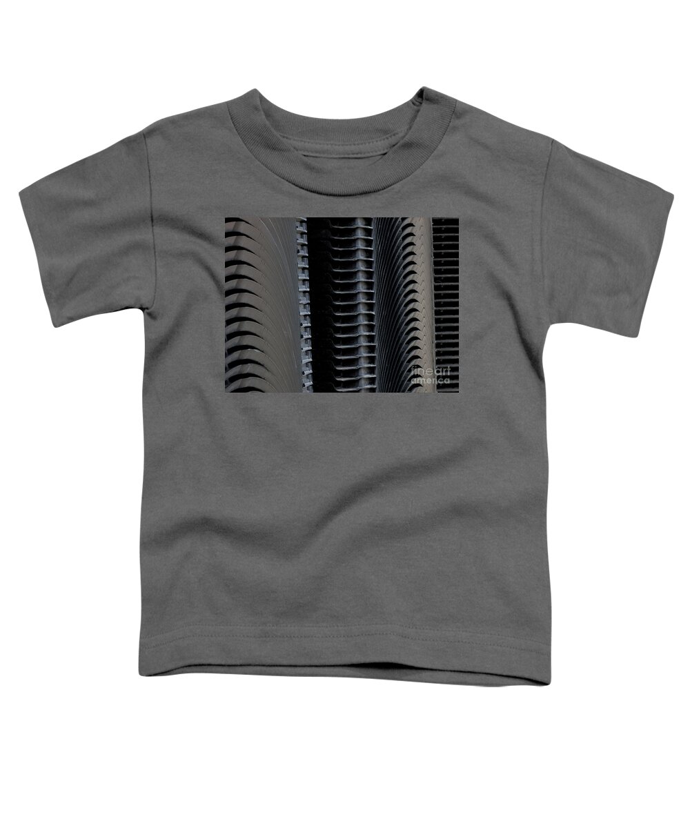 Stacked Forms Toddler T-Shirt featuring the photograph Industrial Photo Abstract by Kae Cheatham