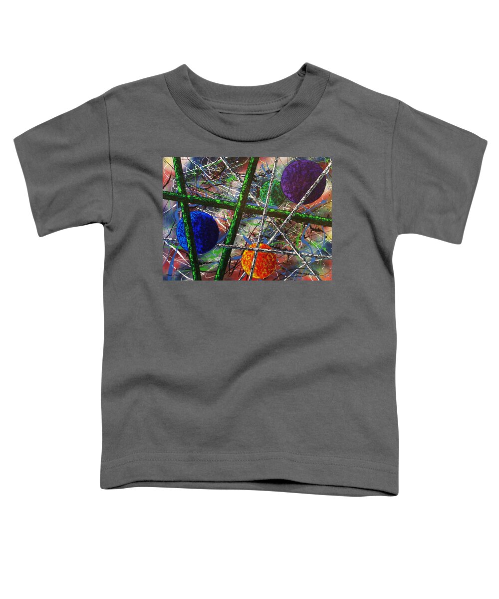 Contemporary / Abstract Toddler T-Shirt featuring the painting Inner Space by Micah Guenther