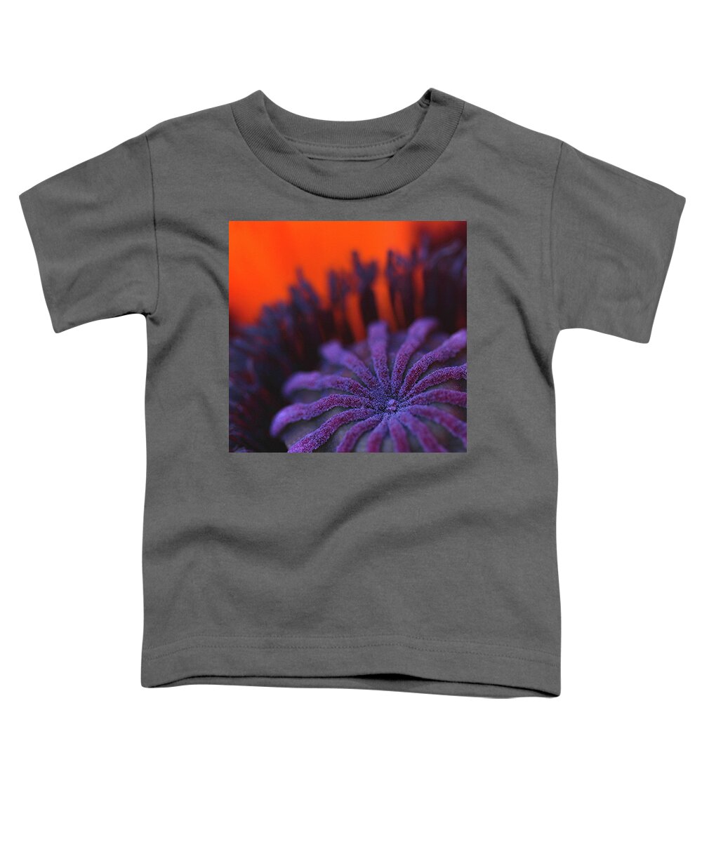 Flower Toddler T-Shirt featuring the photograph Inside Poppy by Julie Powell