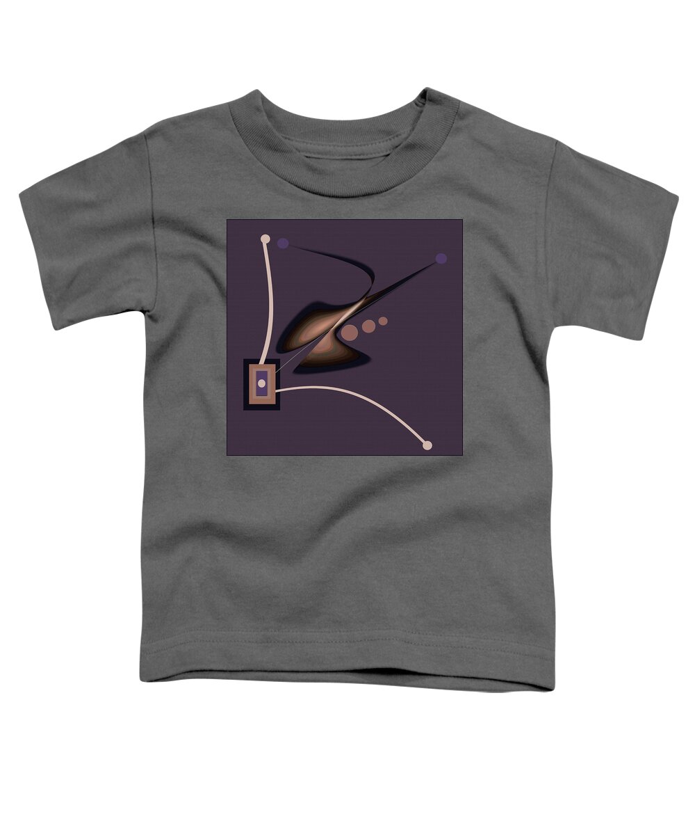 Lilac Toddler T-Shirt featuring the digital art Interior Design 2 by Andrew Penman