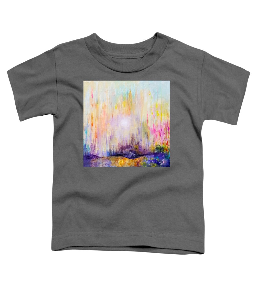 Abstract Toddler T-Shirt featuring the painting Island by Christine Bolden