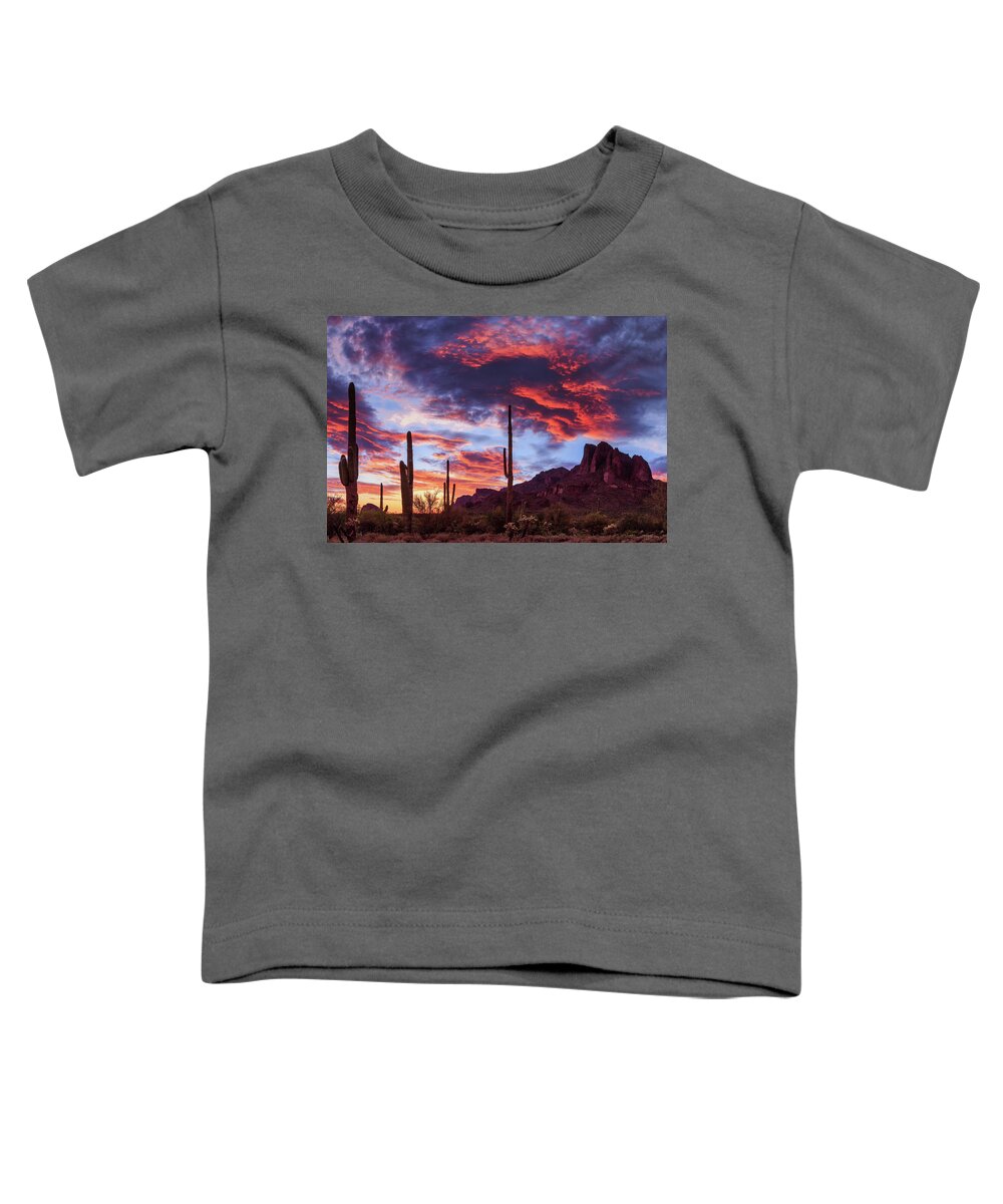 American Southwest Toddler T-Shirt featuring the photograph It is Accomplished by Rick Furmanek