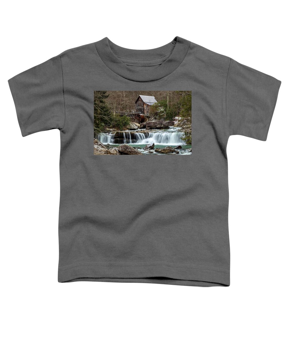 Snow Toddler T-Shirt featuring the photograph Its Starting To Snow by Chris Berrier