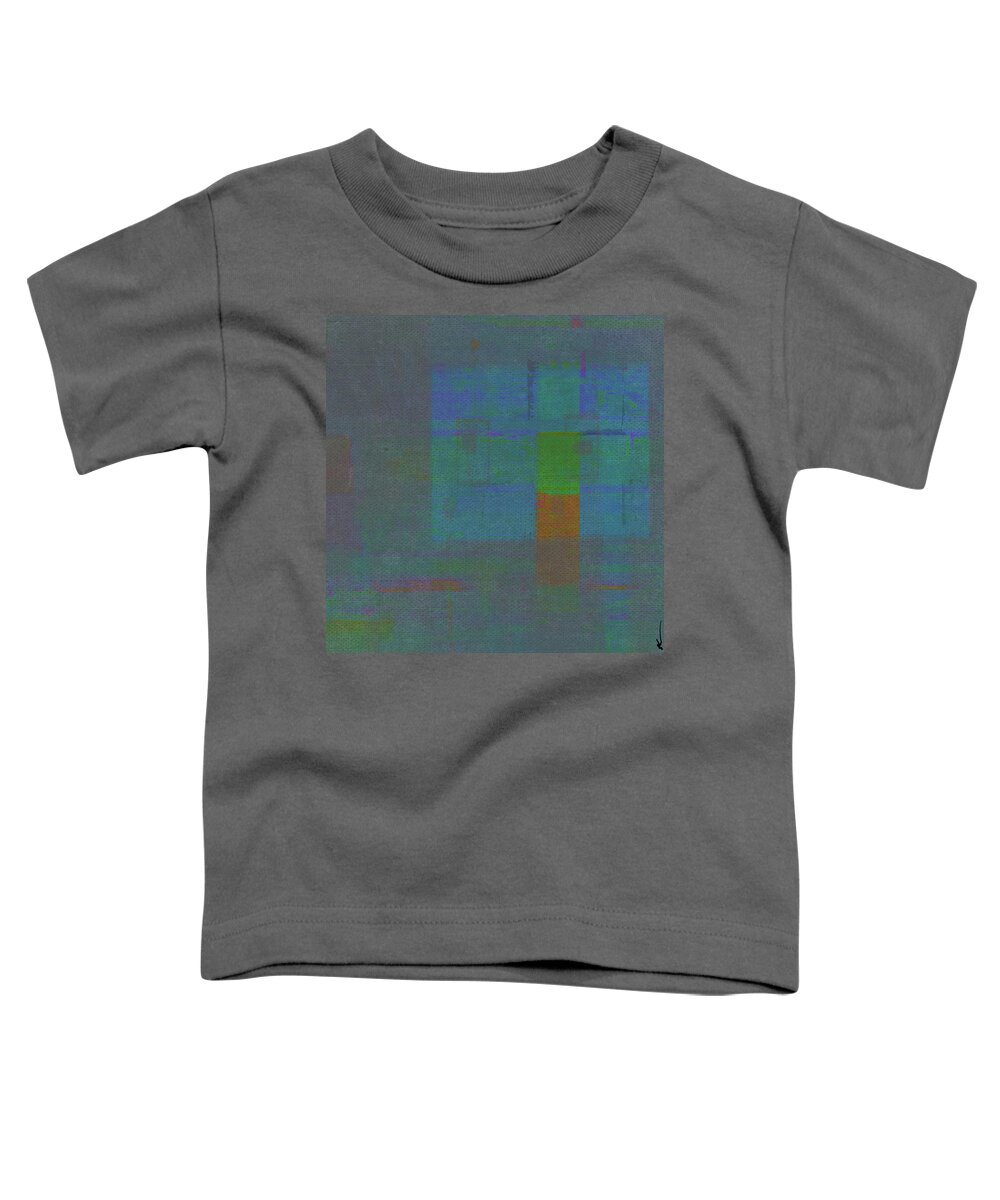 Abstract Toddler T-Shirt featuring the digital art Just Beyond The Glass by Ken Walker