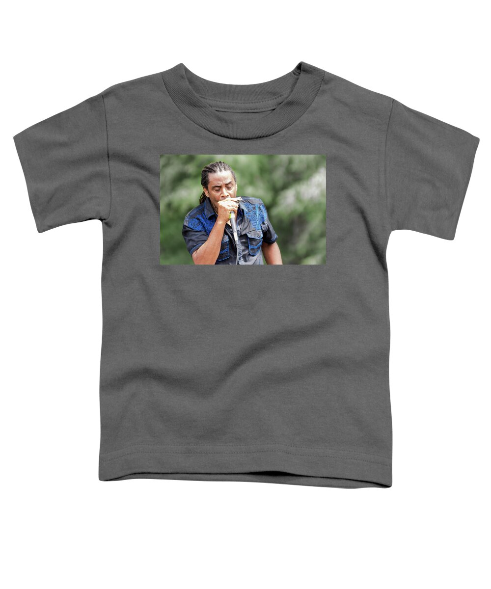Music Toddler T-Shirt featuring the photograph Kenny Neal-2 by John Kirkland