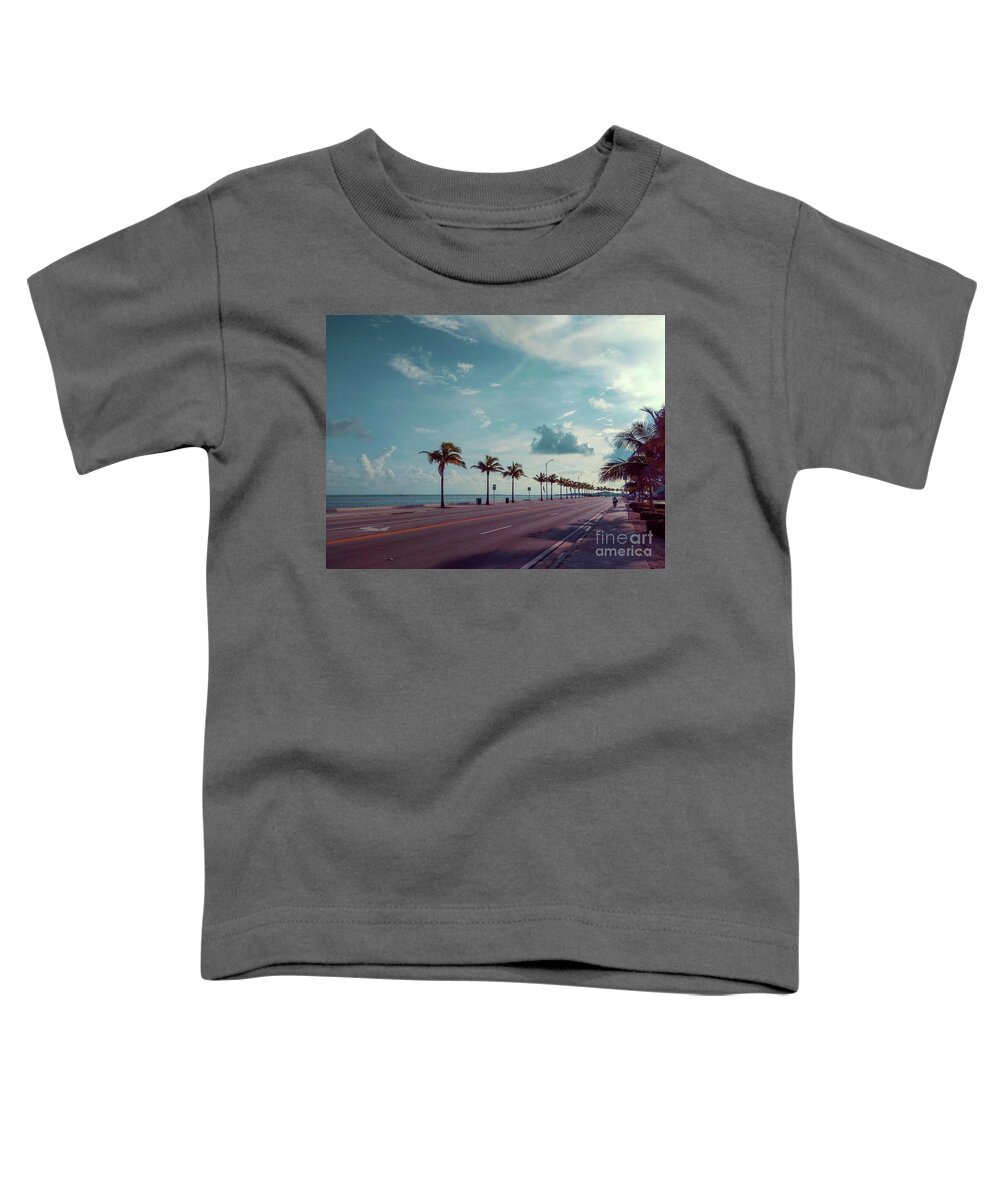 Key West Toddler T-Shirt featuring the photograph Key West Along The Road by Claudia Zahnd-Prezioso