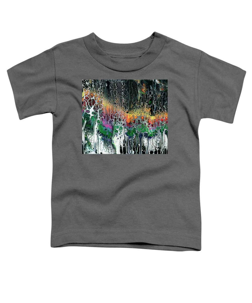 Landscape Toddler T-Shirt featuring the painting Kilauea 1 by KC Pollak