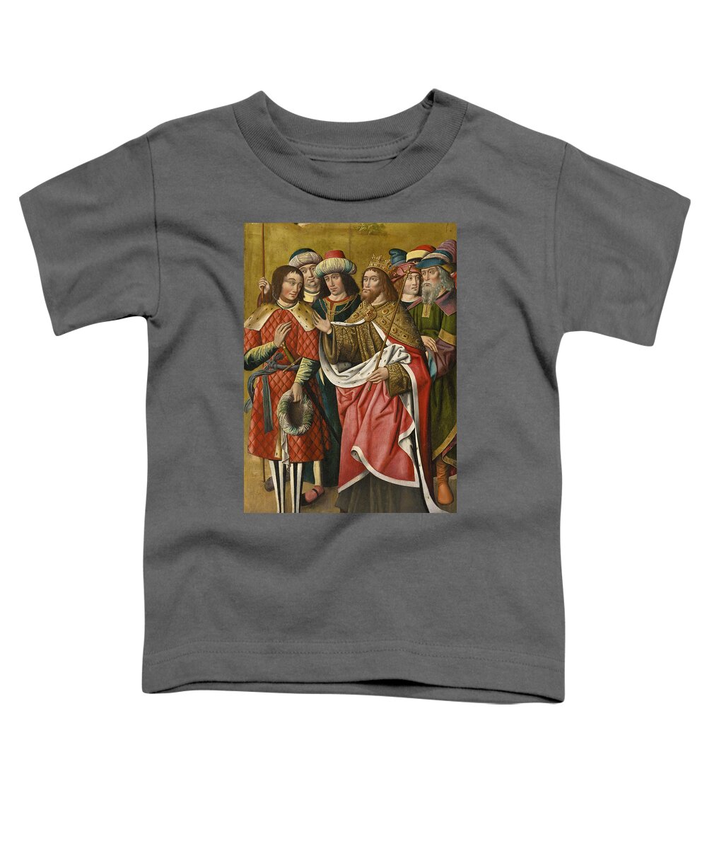 The Jativa Master Toddler T-Shirt featuring the painting King David endorsing the succession of Solomon by The Jativa Master