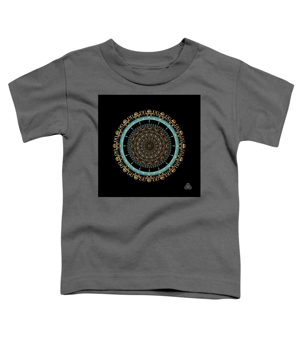 Mandala Toddler T-Shirt featuring the digital art KUKLOS No 4339 by Alan Bennington