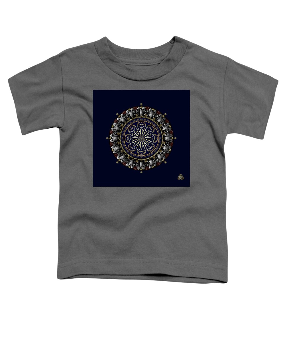 Mandala Toddler T-Shirt featuring the digital art KUKLOS No 4361 by Alan Bennington