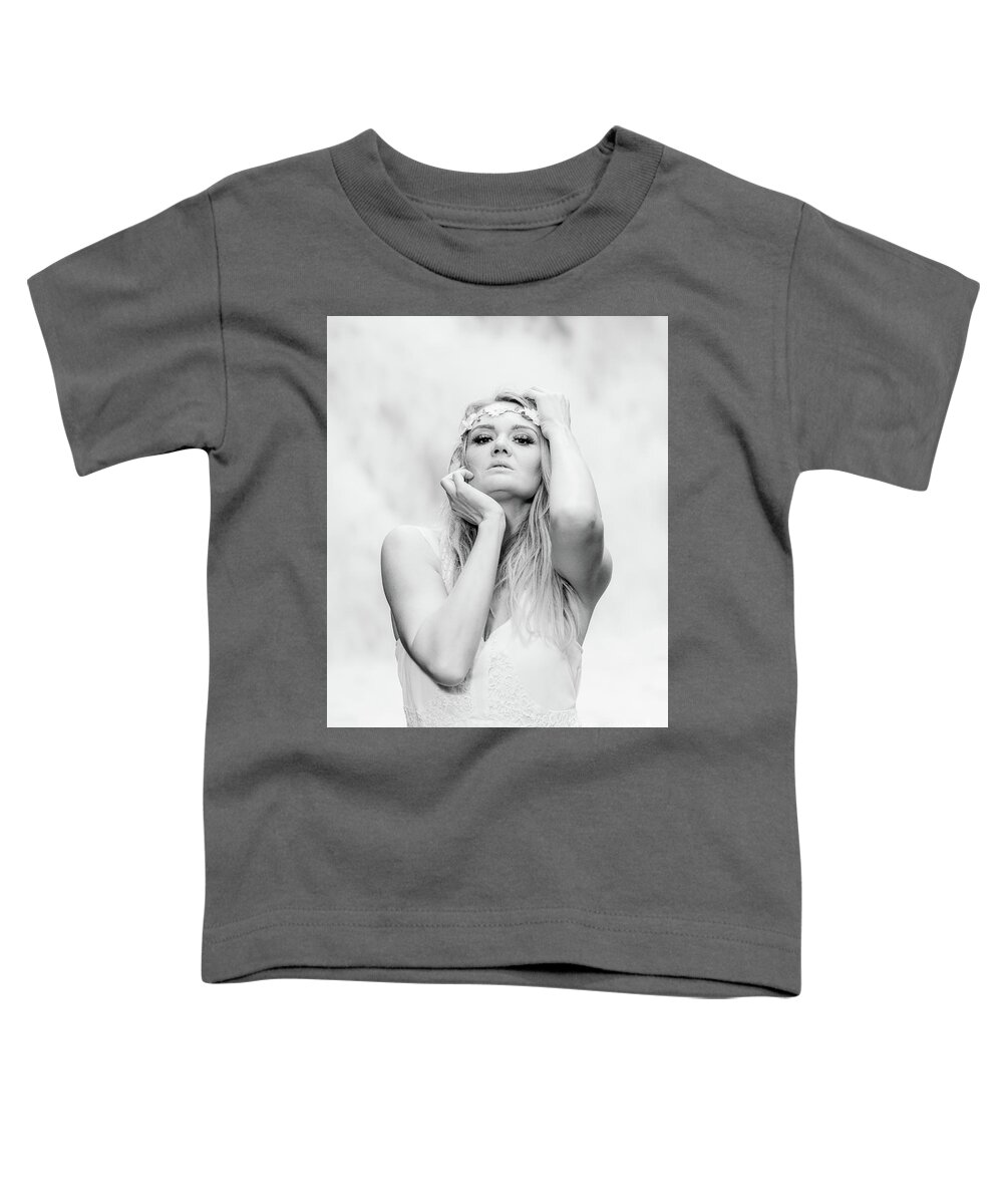 Goit Stock Toddler T-Shirt featuring the photograph Lady in white by Mariusz Talarek