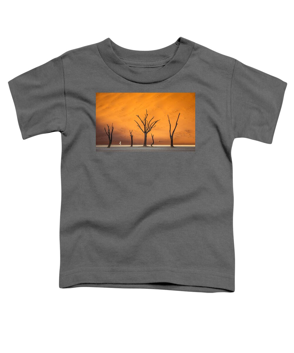 Deadvlei Toddler T-Shirt featuring the photograph Lady in White by Peter Boehringer