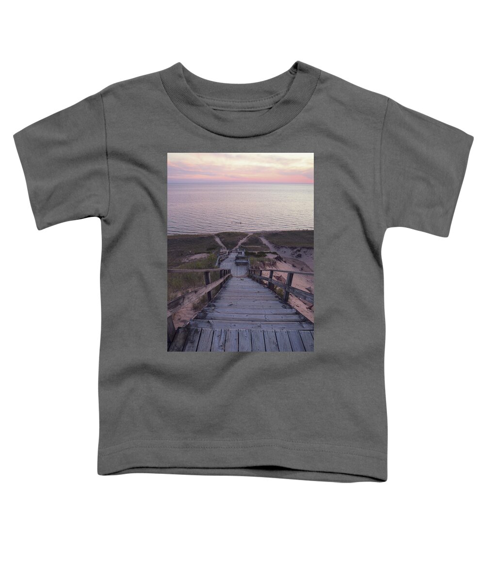 Mountain Toddler T-Shirt featuring the photograph Lake Michigan show off by Go and Flow Photos