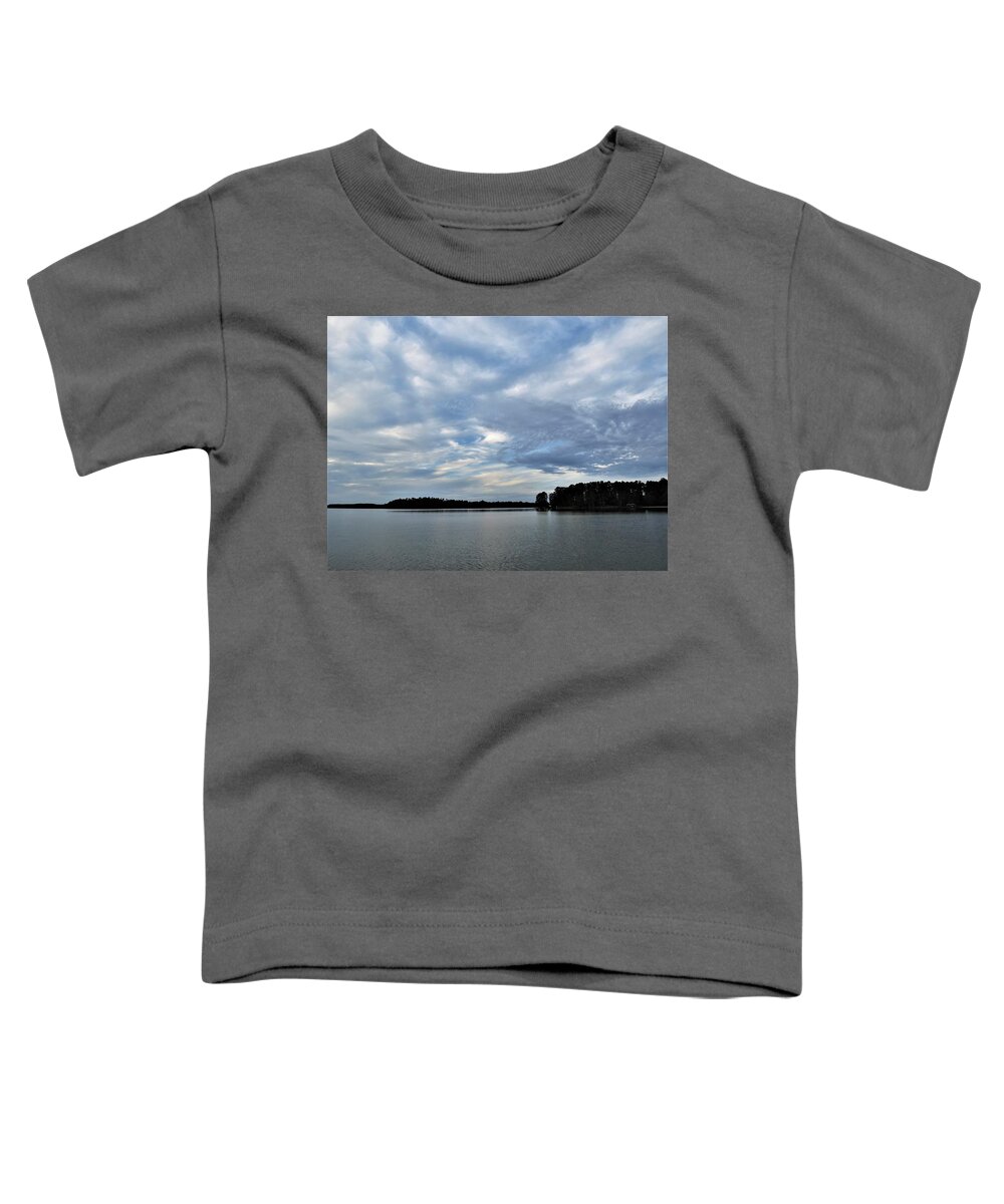 Blue Toddler T-Shirt featuring the photograph Lake Sinclair Afternoon Cruise by Ed Williams