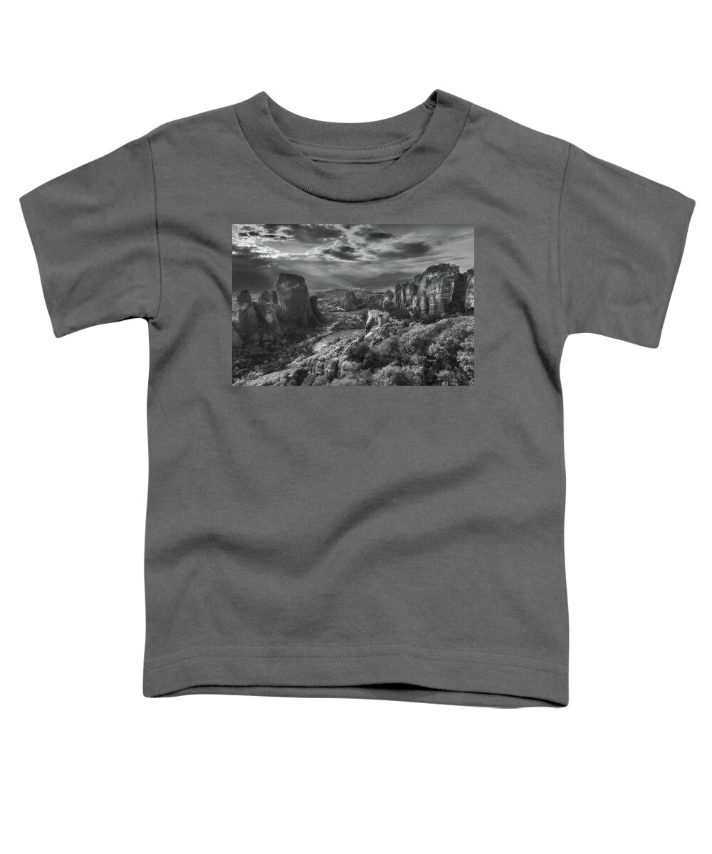 Greece Toddler T-Shirt featuring the photograph Land of prayers by Elias Pentikis