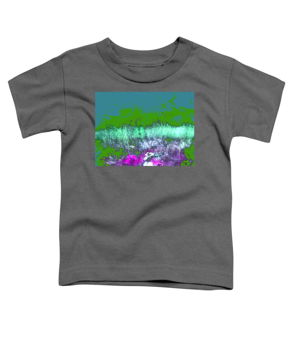 Abstract Toddler T-Shirt featuring the digital art Landscape #1 by T Oliver