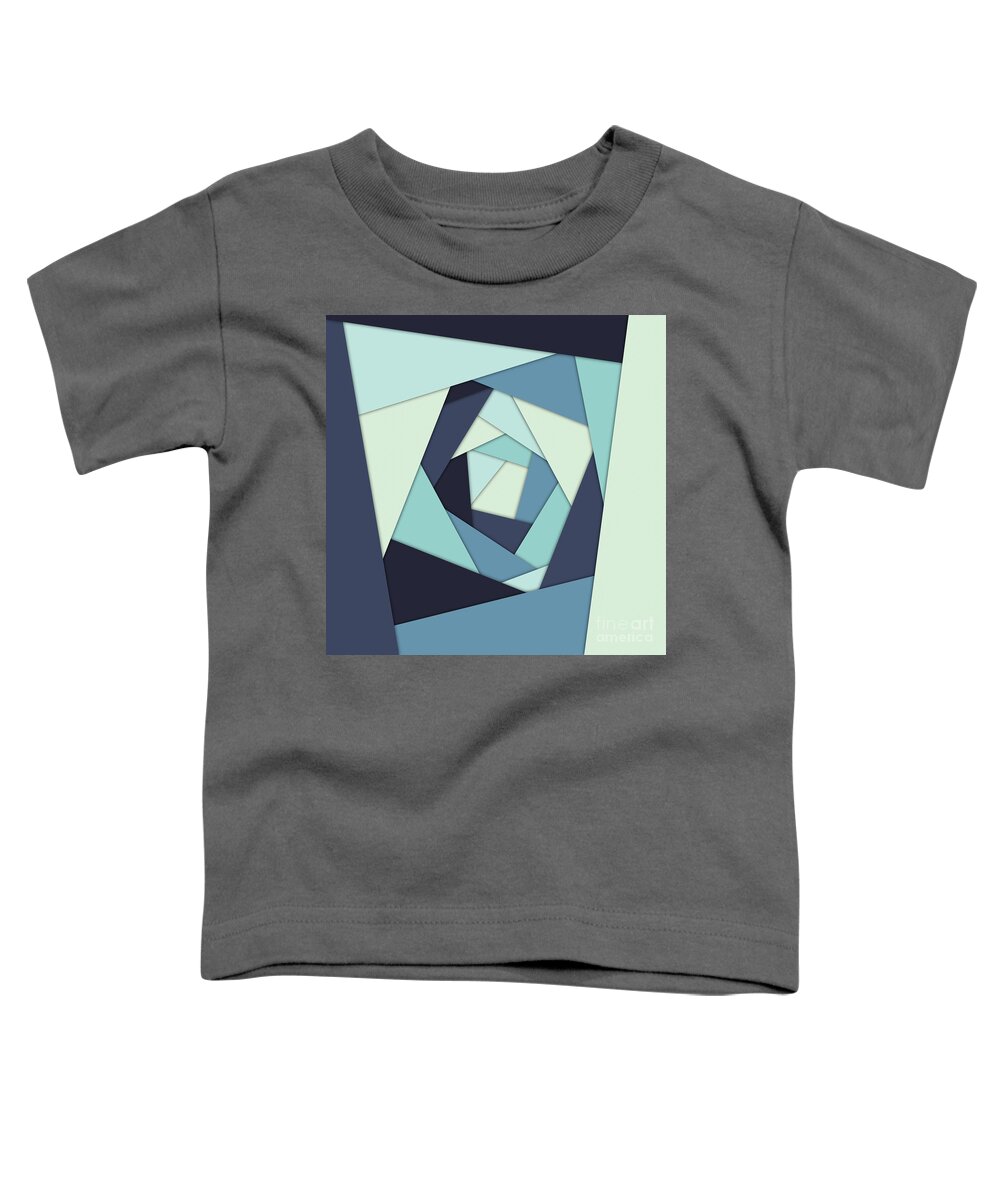 Blue Toddler T-Shirt featuring the digital art Layers of Blues by Phil Perkins