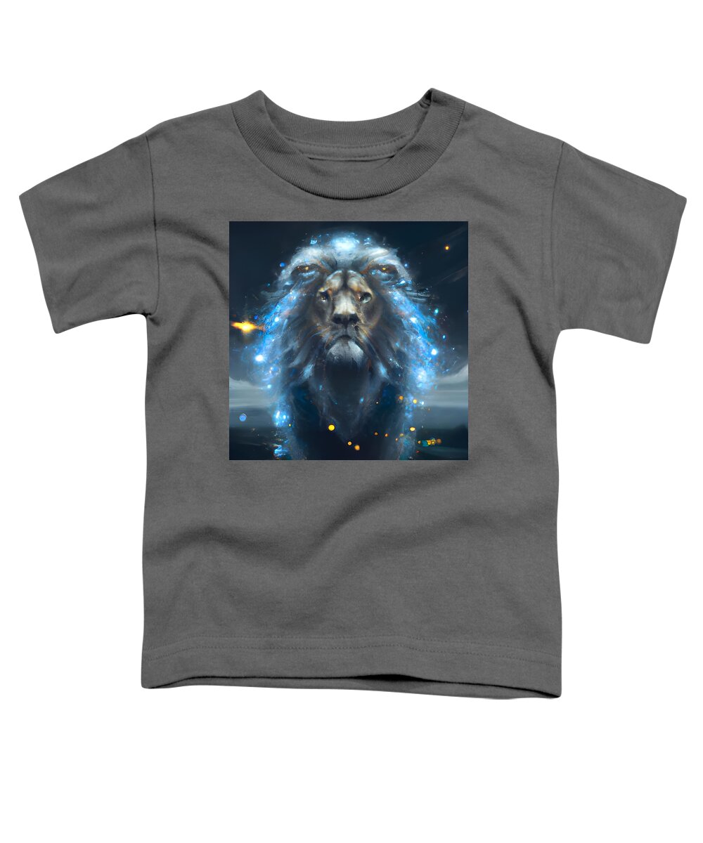 Digital Toddler T-Shirt featuring the digital art Leo, Fifth Sign of the Zodiac by Beverly Read