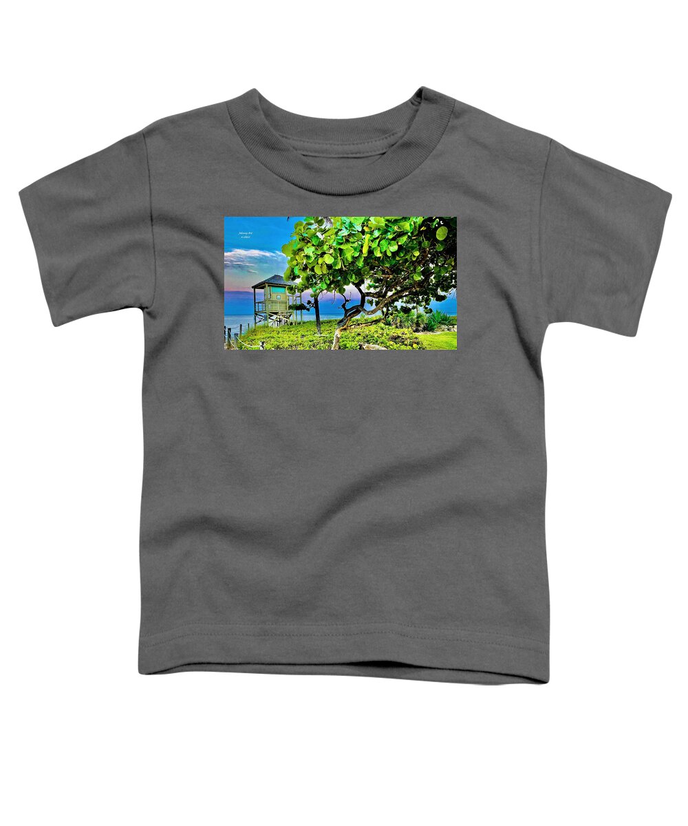 Lifeguard Toddler T-Shirt featuring the photograph Life is a Beach by John Anderson