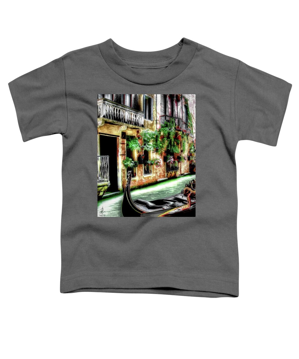 Venice Toddler T-Shirt featuring the digital art Life in Venice by Pennie McCracken
