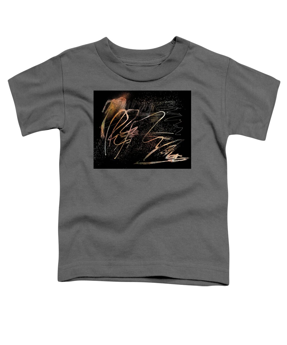 Abstract Toddler T-Shirt featuring the digital art Light Dance by Marina Flournoy