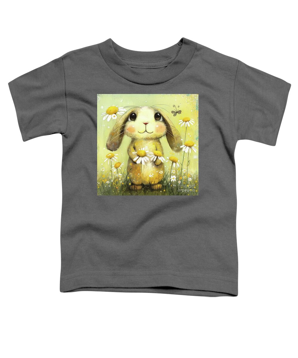 Easter Toddler T-Shirt featuring the painting Little Daisy Mae by Tina LeCour